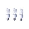 SET 3 becuri fluorescent Panasonic, soclu E27, putere 19W, forma spirala, lumina alb calda, alimentare 220 - 240 V, "EFD19E27HD3