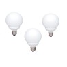 SET 3 becuri fluorescent Panasonic, soclu E27, putere 13W, forma sferic, lumina alb calda, alimentare 220 - 240 V, "EFG13E282V-3
