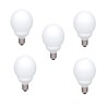 SET 5 becuri fluorescent Panasonic, soclu E27, putere 18W, forma oval, lumina alb rece, alimentare 220 - 240 V, "EFG18E65HD-5" (
