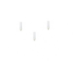 SET 3 becuri fluorescent Panasonic, soclu G24D-1, putere 13W, forma liniar, lumina alb rece, alimentare 220 - 240 V, "FDS13E40/2