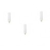 SET 3 becuri fluorescent Panasonic, soclu G24D-3, putere 26W, forma liniar, lumina alb calda, alimentare 220 - 240 V, "FDS26E40/