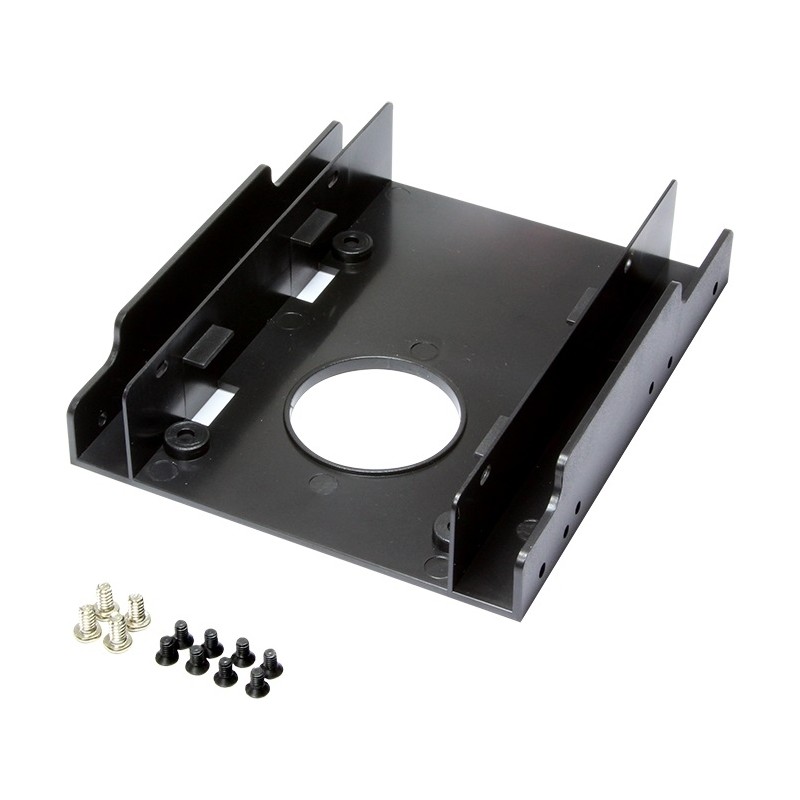 ADAPTOR LOGILINK fixare HDD/ SSD 2,5" in bay de 3,5", 2 x 2.5", "AD0010"