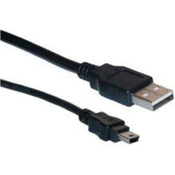 CABLU alimentare si date LOGILINK, pt. smartphone, USB 2.0 (T) la Mini-USB 2.0 (T), 1.8m, negru, "CU0014" (timbru verde 0.08 lei