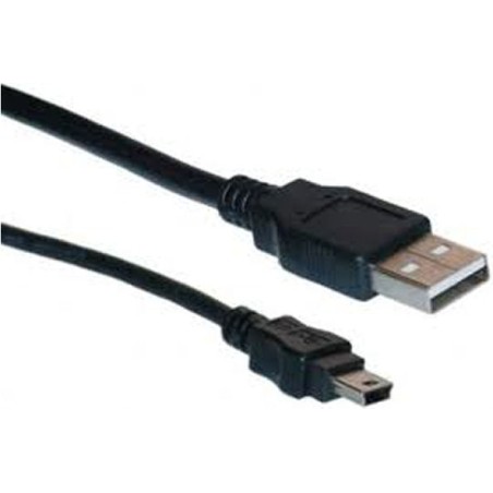 CABLU alimentare si date LOGILINK, pt. smartphone, USB 2.0 (T) la Mini-USB 2.0 (T), 1.8m, negru, "CU0014" (timbru verde 0.08 lei