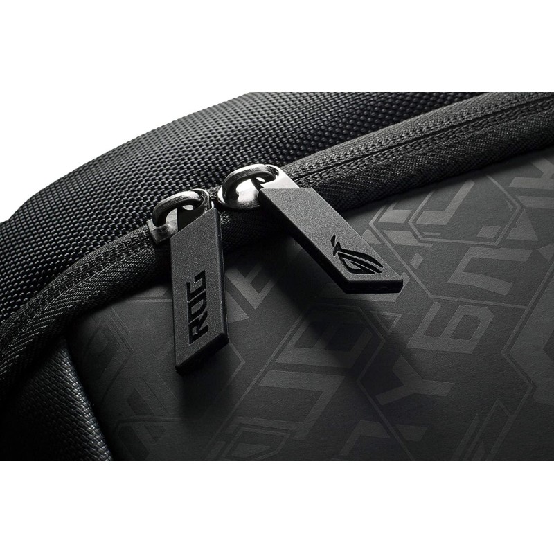 RUCSAC ASUS, pt. notebook de max. 15.6 inch, 1 compartiment, buzunar frontal, buzunar dorsal, waterproof, poliester, negru, "90X