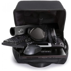 RUCSAC ASUS, pt. notebook de max. 15.6 inch, 1 compartiment, buzunar frontal, buzunar dorsal, waterproof, poliester, negru, "90X
