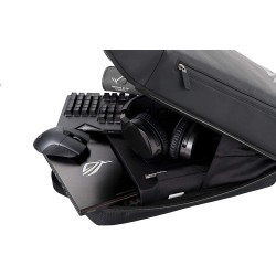 RUCSAC ASUS, pt. notebook de max. 15.6 inch, 1 compartiment, buzunar frontal, buzunar dorsal, waterproof, poliester, negru, "90X