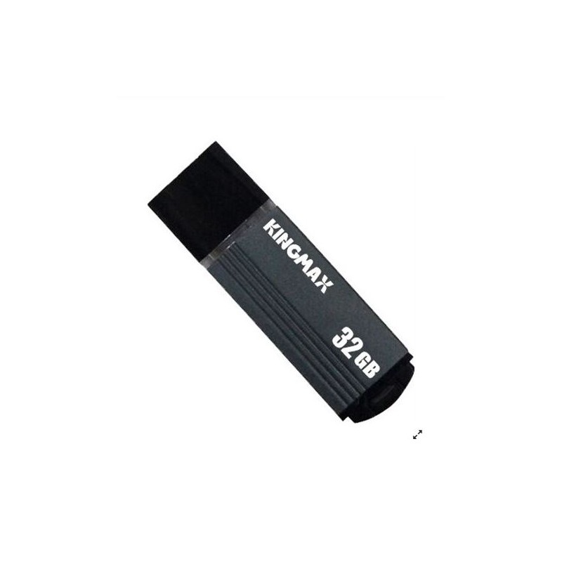 MEMORIE USB 2.0 KINGMAX 32 GB, cu capac, carcasa aluminiu, gri, "KM-MA06-32GB/DG" (timbru verde 0.03 lei)