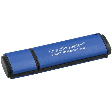 MEMORIE USB 3.0 KINGSTON 32 GB, cu capac, carcasa metalic &amp; plastic, albastru, "DTVP30/32GB" (timbru verde 0.03 lei)