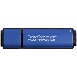 MEMORIE USB 3.0 KINGSTON 32 GB, cu capac, carcasa metalic &amp; plastic, albastru, "DTVP30/32GB" (timbru verde 0.03 lei)