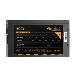 SURSA SURSA NJOY Alpha 850, 850 W, modulara, ATX 12V V2.3, fan 140 mm x 1, 80 Plus Gold, "PSAT4085A4MCDCO01B" (timbru verde 2 le