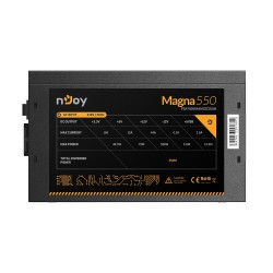 SURSA SURSA NJOY Magna 550, 550 W, modulara, ATX 12V V2.3, fan 140 mm x 1, 80 Plus Bronze, "PSAT5055A4MCECO01B" (timbru verde 2 