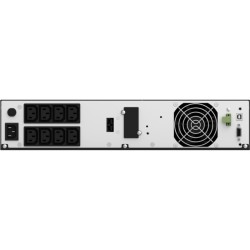 UPS Njoy "Aster 1000", Online, Tower/rack, 900 W, fara AVR, IEC x 8, display LCD, back-up 1 - 10 min. "UPCMCOP910HASCG01B" (timb