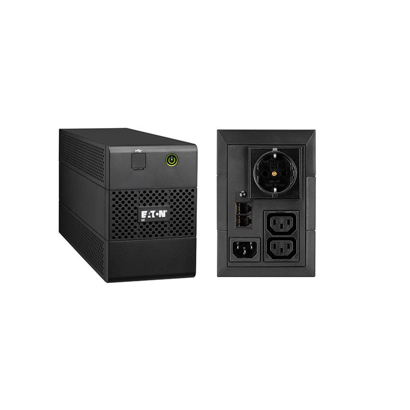 UPS Eaton, Line int., mini Tower, 360 W, AVR, IEC x 2, LED, back-up 11 - 20 min. "5E650IUSBDIN" (timbru verde 40 lei)