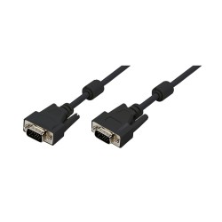 CABLU video LOGILINK, VGA (T) la VGA (T), 10m, dublu ecranat, negru, "CV0016" (timbru verde 2.00 lei)