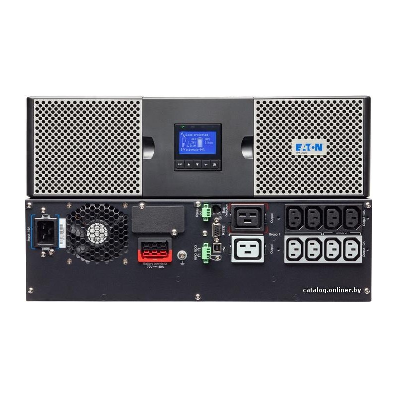 UPS Eaton, Online, Tower/rack, 2200 W, fara AVR, IEC x 8, display LCD, back-up 11 - 20 min. "9PX2200IRT3U" (timbru verde 40 lei)
