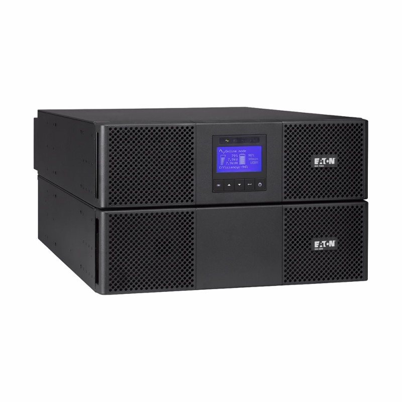 UPS Eaton, Online, Tower/rack, 4500 W, fara AVR, Terminal Block, display LCD, back-up 11 - 20 min. "9SX11KIRT" (timbru verde 11 