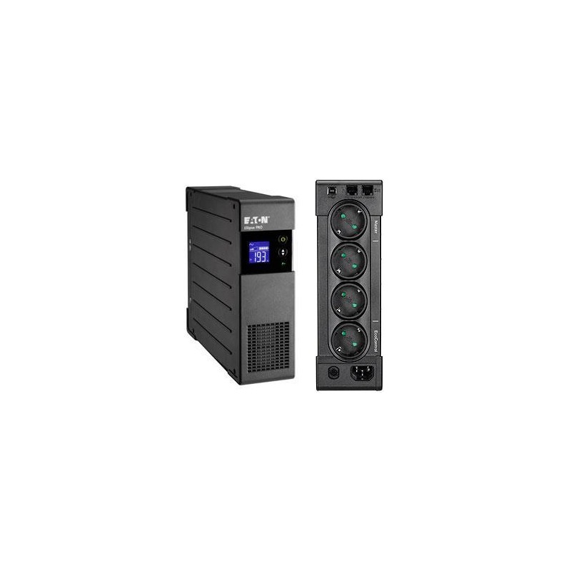 UPS Eaton "PRO 850", Line int., Tower/rack, 510 W, AVR, Schuko x 3, display LCD, back-up 1 - 10 min. "ELP850DIN" (timbru verde 1