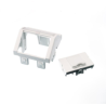 Modul unghiular 45x45 pentru 1 port Snap-In alb LANmark