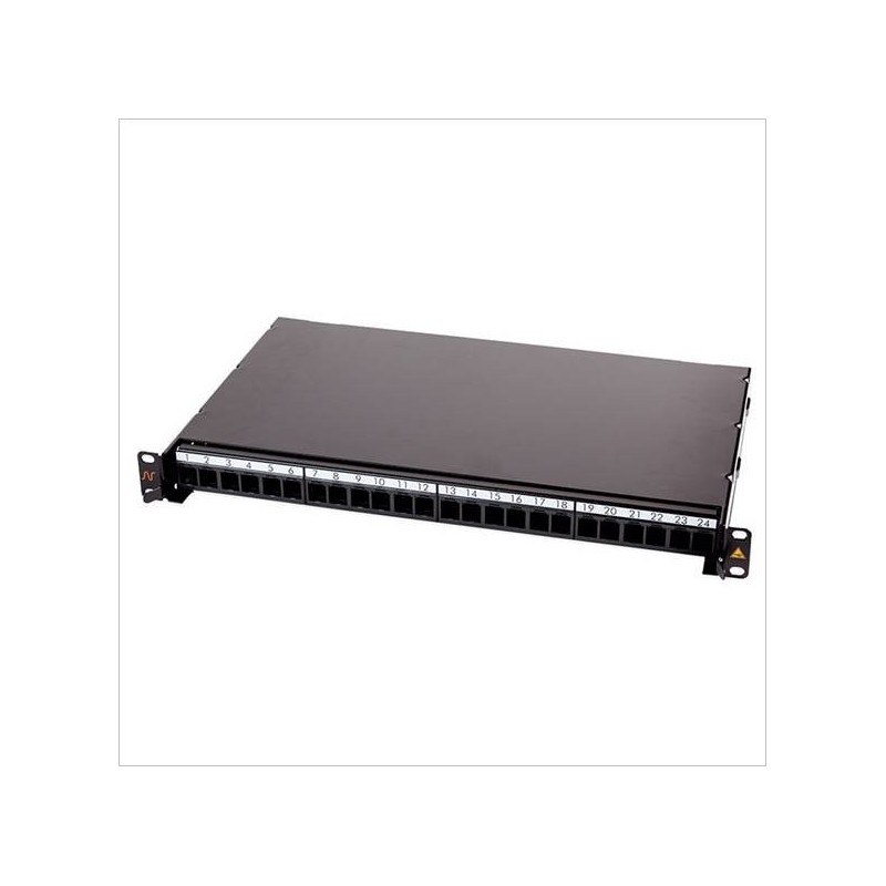 Patch Panel neechipat | Sliding | FO | 24 | Snap-in | LANmark | Negru