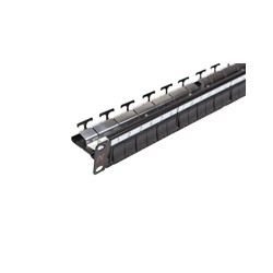 Patch Panel neechipat | Modular | Cat 5, 6, 6A, 7, 7A | Cupru | 24 | Snap-in | LANmark | Negru