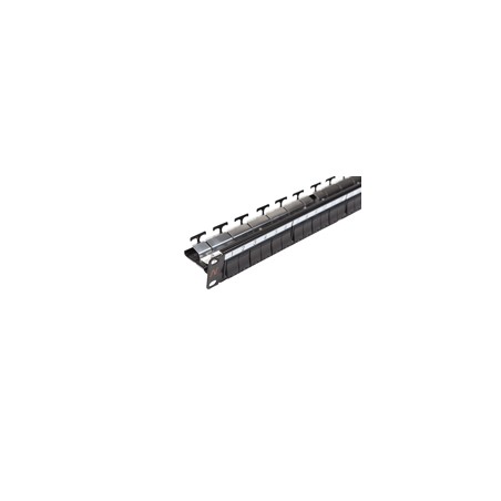Patch Panel neechipat | Modular | Cat 5, 6, 6A, 7, 7A | Cupru | 24 | Snap-in | LANmark | Negru