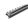Patch Panel neechipat | Modular | Cat 5, 6, 6A, 7, 7A | Cupru | 24 | Snap-in | LANmark | Negru