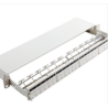 Patch Panel neechipat | Modular Sliding | Cat 5, 6, 6A, 7, 7A | Cupru | 24 | Snap-in | LANmark | Alb