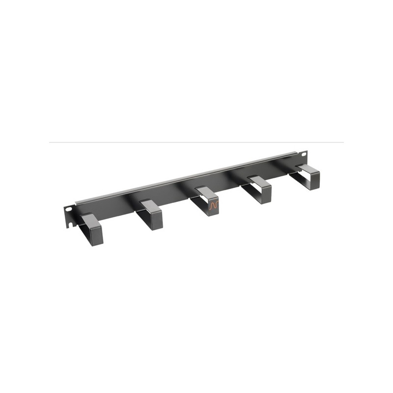 Organizator cabluri 1U negru