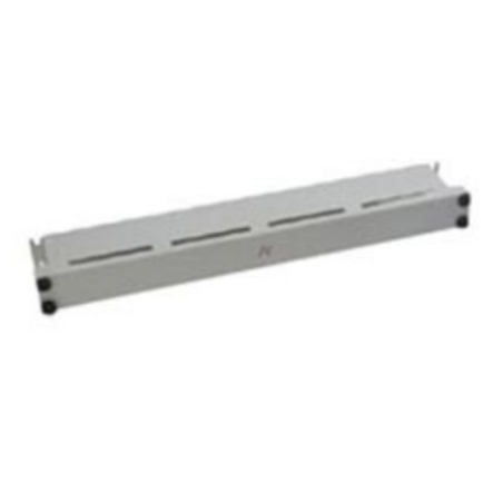 Organizator cabluri cu capac, 1U, alb