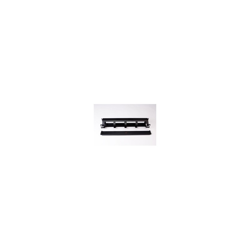 Organizator cabluri cu capac, 2U, negru