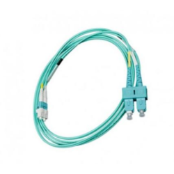 Patch cord | FO | 2 metri | LSZH | Aqua | LANmark | Multimode OM3 | Duplex LC-SC | Slimflex (timbru verde 0.08 lei)