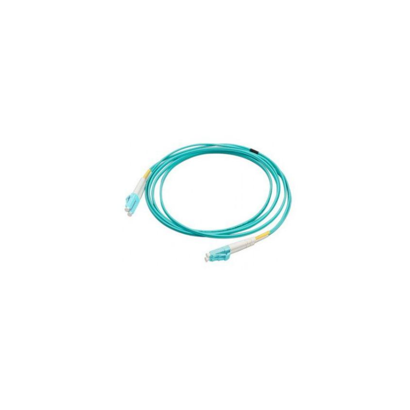 Patch cord | FO | 2 metri | LSZH | Aqua | LANmark | Multimode OM3 | Duplex LC-LC | SLimflex (timbru verde 0.08 lei)