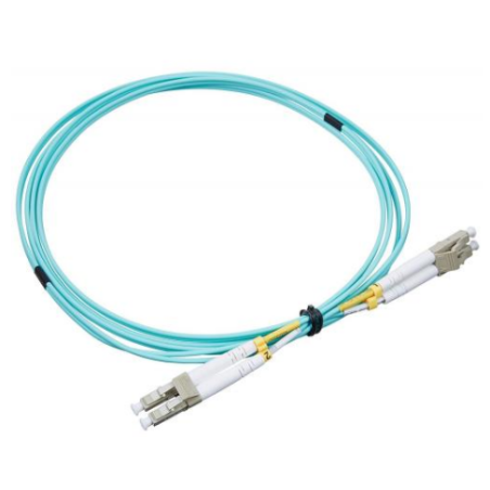 Patch cord | FO | 10 metri | LSZH | Aqua | LANmark | Multimode OM3 | Duplex LC-LC