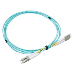Patch cord | FO | 10 metri | LSZH | Aqua | LANmark | Multimode OM3 | Duplex LC-LC