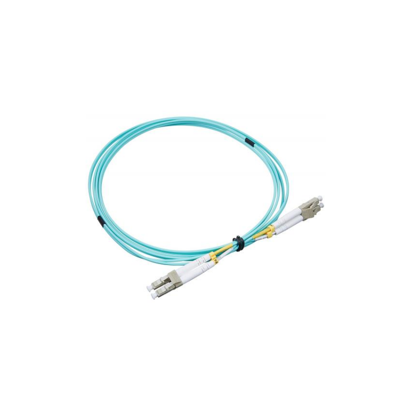 Patch cord | FO | 10 metri | LSZH | Aqua | LANmark | Multimode OM3 | Duplex LC-LC