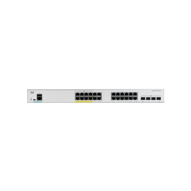 SWITCH CISCO, 1000, porturi Gigabit x 24, SFP x 4, managed, rackabil,  carcasa metalica, "C1000-24T-4G-L" (timbru verde 2 lei)