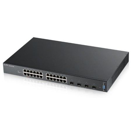 SWITCH ZYXEL, porturi Gigabit x 24, SFP x 4, managed, rackabil, "XGS2210-28-EU0101F" (timbru verde 2 lei)