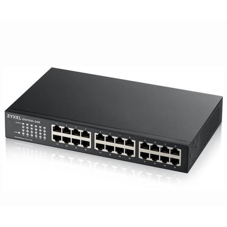 SWITCH ZYXEL, porturi Gigabit x 24, rackabil, "GS1100-24E-EU0103F" (timbru verde 2 lei)