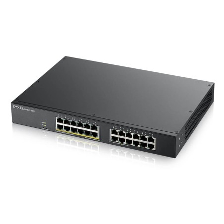 SWITCH PoE ZYXEL, port Gigabit x 24, SFP nu, managed, rackabil, "GS1900-24EP-EU0101F" (timbru verde 2 lei)