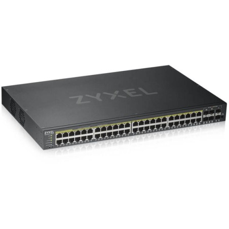 SWITCH PoE ZYXEL, port Gigabit x 48, SFP SFP x 2, managed, rackabil, "GS190048HPV2-EU0101F" (timbru verde 2 lei)