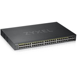 SWITCH PoE ZYXEL, port Gigabit x 48, SFP SFP x 2, managed, rackabil, "GS190048HPV2-EU0101F" (timbru verde 2 lei)