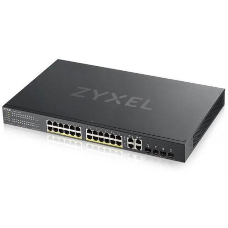 SWITCH PoE ZYXEL, port Gigabit x 28, SFP SFP x 4, managed, rackabil, carcasa metalica, "GS1920-24HPV2-EU0101F" (timbru verde 2 l