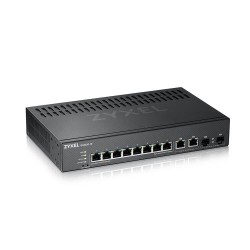 SWITCH ZYXEL, porturi Gigabit x 8, SFP x 2, managed, rackabil, "GS2220-10-EU0101F" (timbru verde 2 lei)
