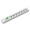 PDU BACHMANN, 1.5U pt. rack 19 inch, 7 prize Schuko, intrare Schuko, max 10 A, cablu 2 m, gri, "333.600" (timbru verde 2 lei)