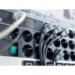 PDU BACHMANN, 1.5U pt. rack 19 inch, 7 prize Schuko, intrare Schuko, max 10 A, cablu 2 m, gri, "333.600" (timbru verde 2 lei)
