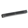 PDU BACHMANN, 1U pt. rack 19 inch, 12 prize IEC, intrare Schuko, max 16 A, cablu 2 m, negru, "333.616" (timbru verde 4 lei)