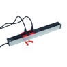 PDU BACHMANN, 1U pt. rack 19 inch, 12 prize IEC, intrare Schuko, max 16 A, cablu 2 m, negru, "333.616" (timbru verde 4 lei)