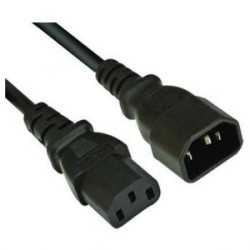 CABLU alimentare PC BACHMANN, 1.5 m, intrare C14 (PC) (T), iesire C13 (PC) (M), 16 A, negru, "356.170" (timbru verde 0.18 lei)