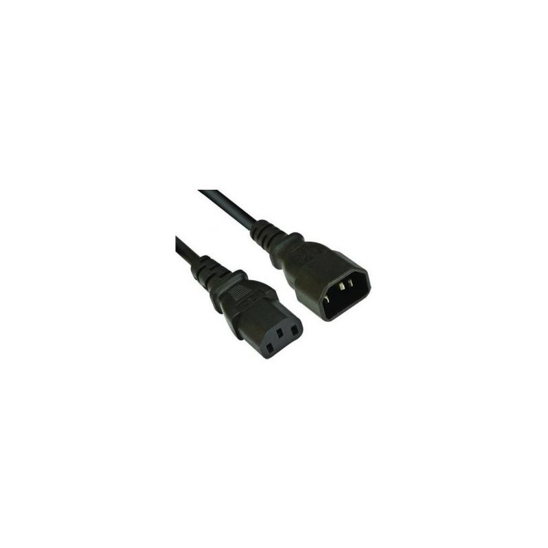 CABLU alimentare PC BACHMANN, 1.5 m, intrare C14 (PC) (T), iesire C13 (PC) (M), 16 A, negru, "356.170" (timbru verde 0.18 lei)